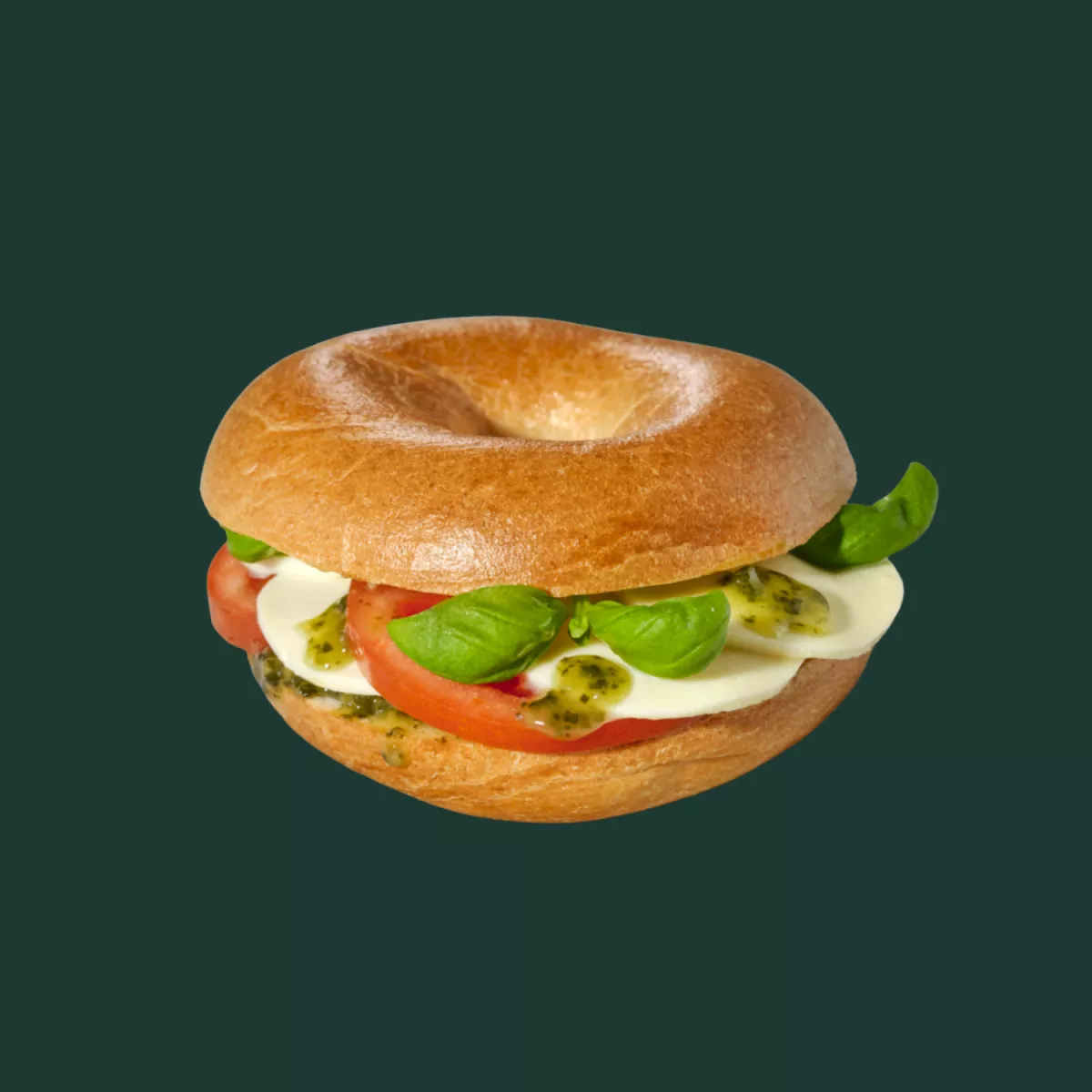 Bagel mozz og tomat